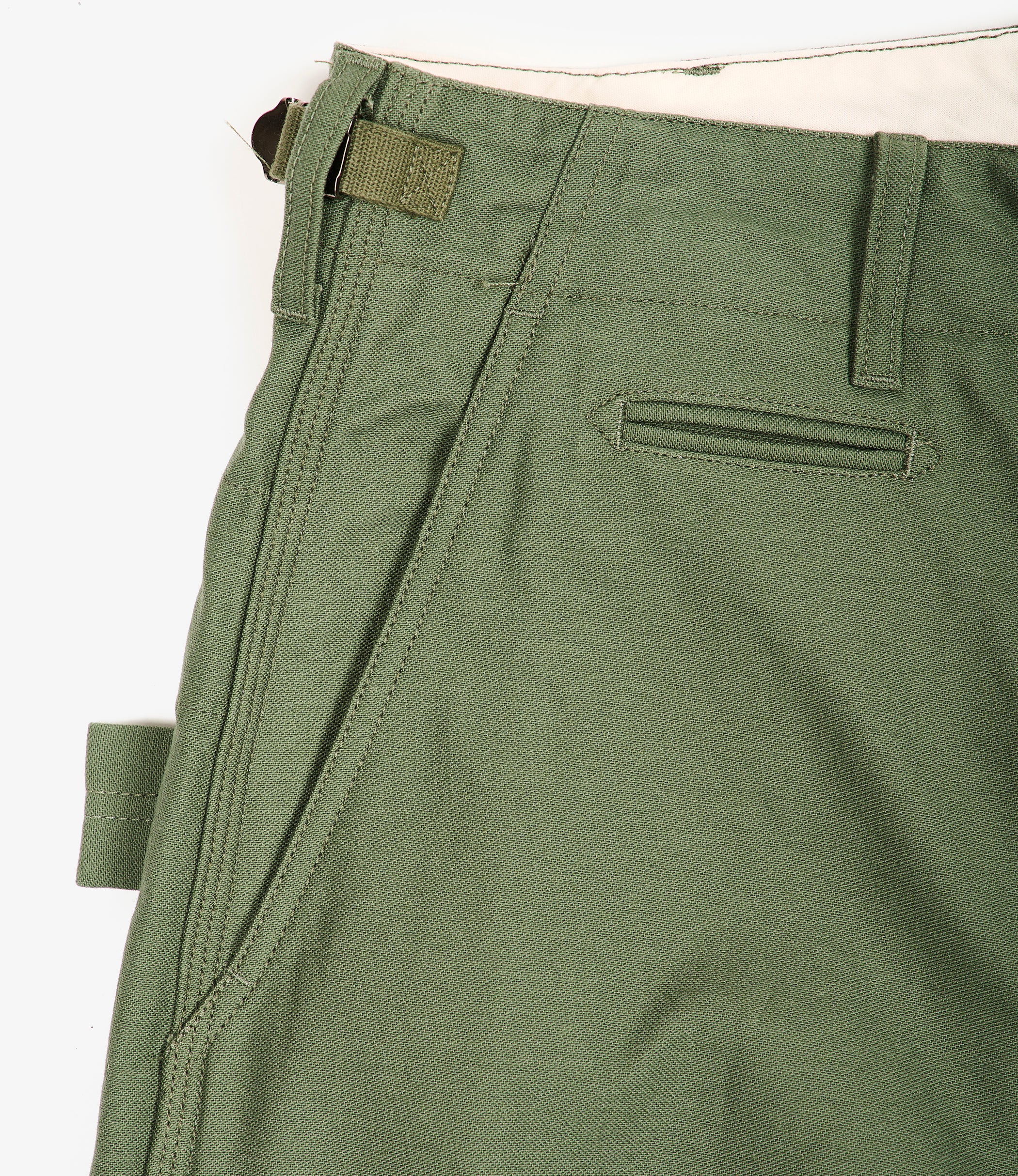 EGxBeams+ | Grass Field Pant | Olive Cotton Reverse Sateen