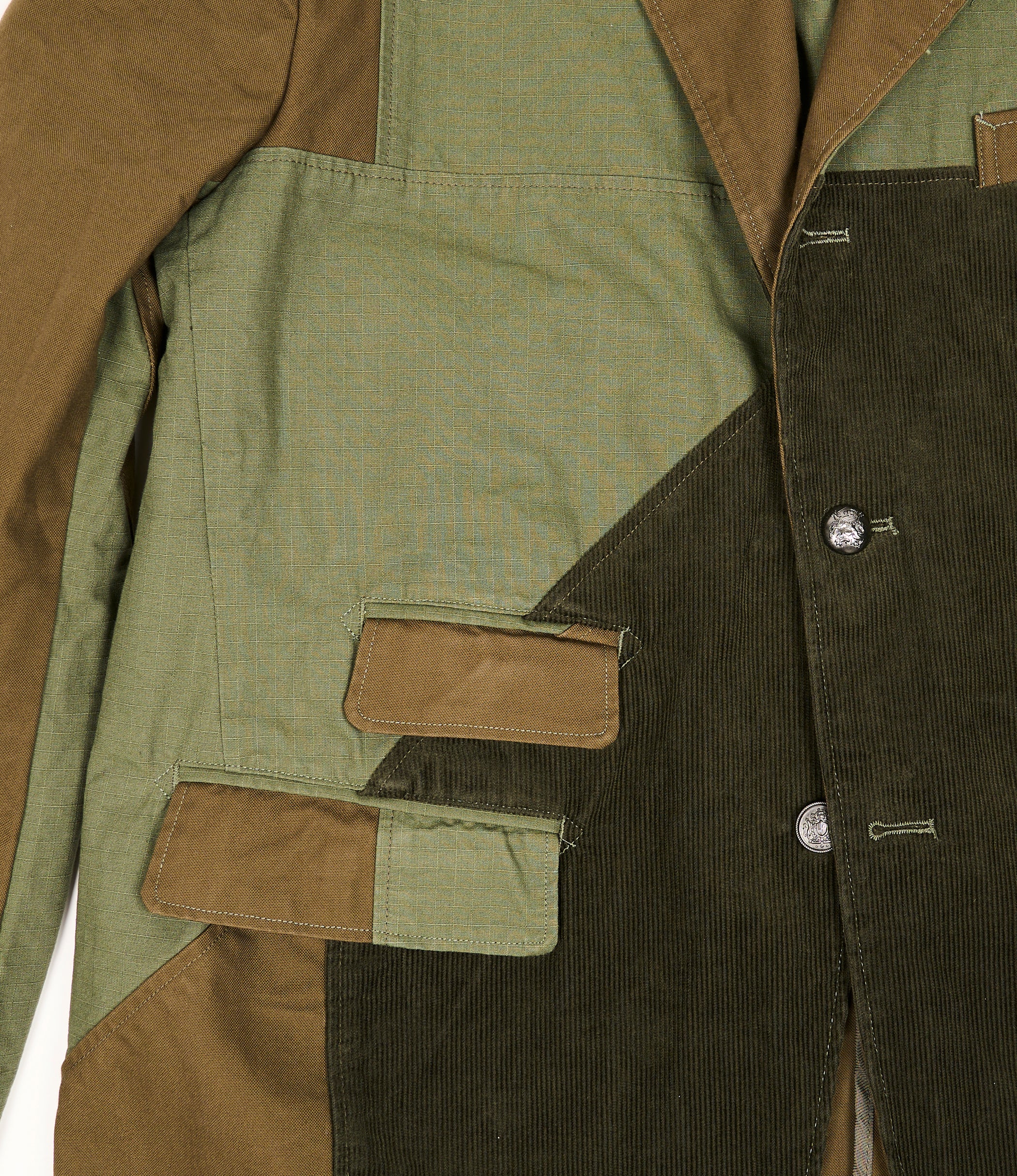 EGxBeams+ | Midfield Blazer | Military Patchwork - Olive