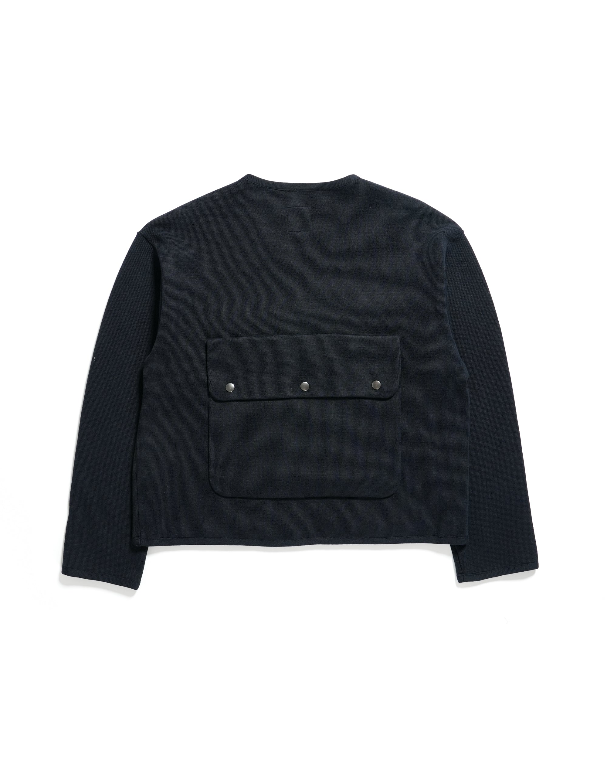 NNY x Arpenteur Utility Knit Jacket - Combed Cotton Milano - Dark Navy