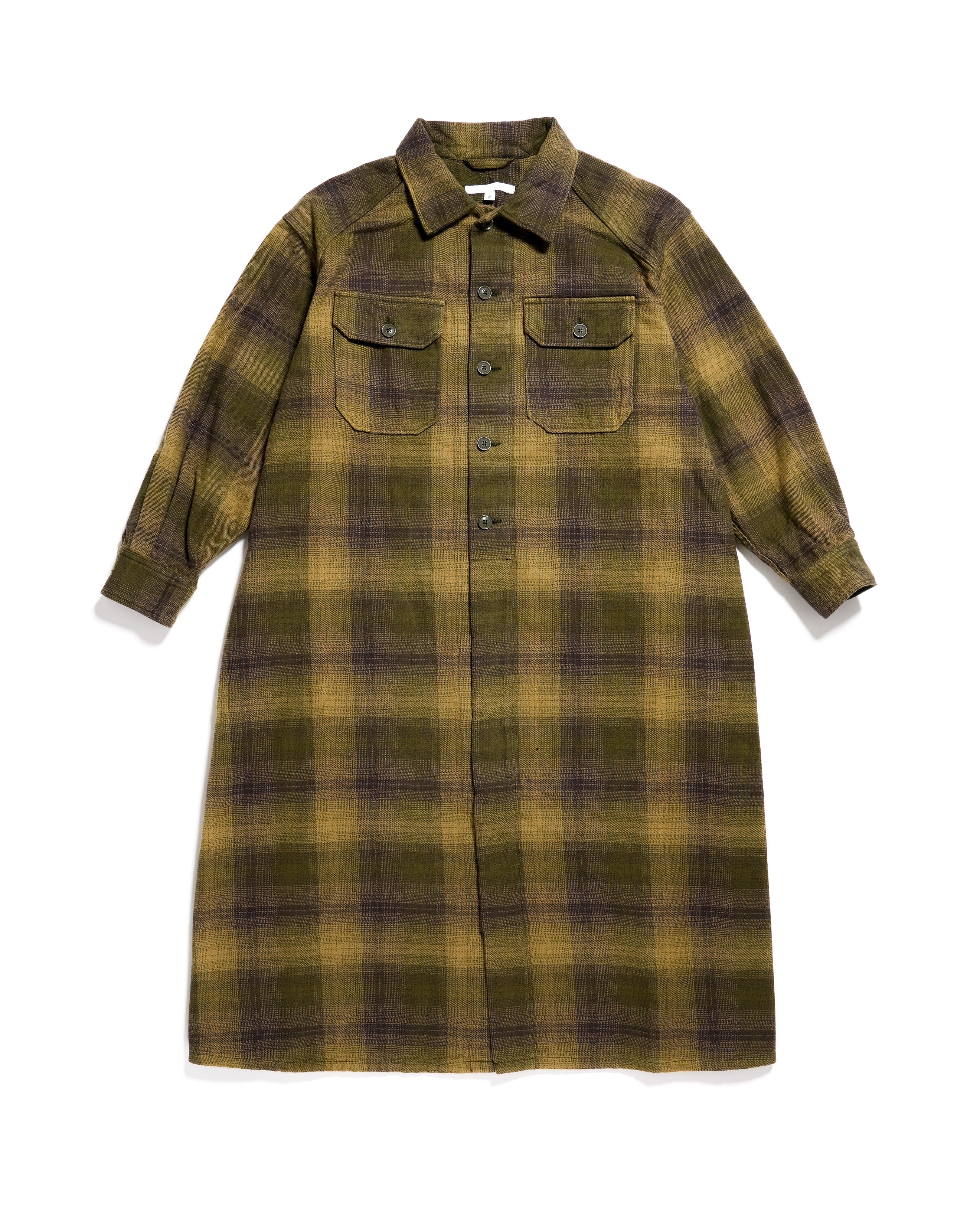 M51 Dress - Olive Check Flannel
