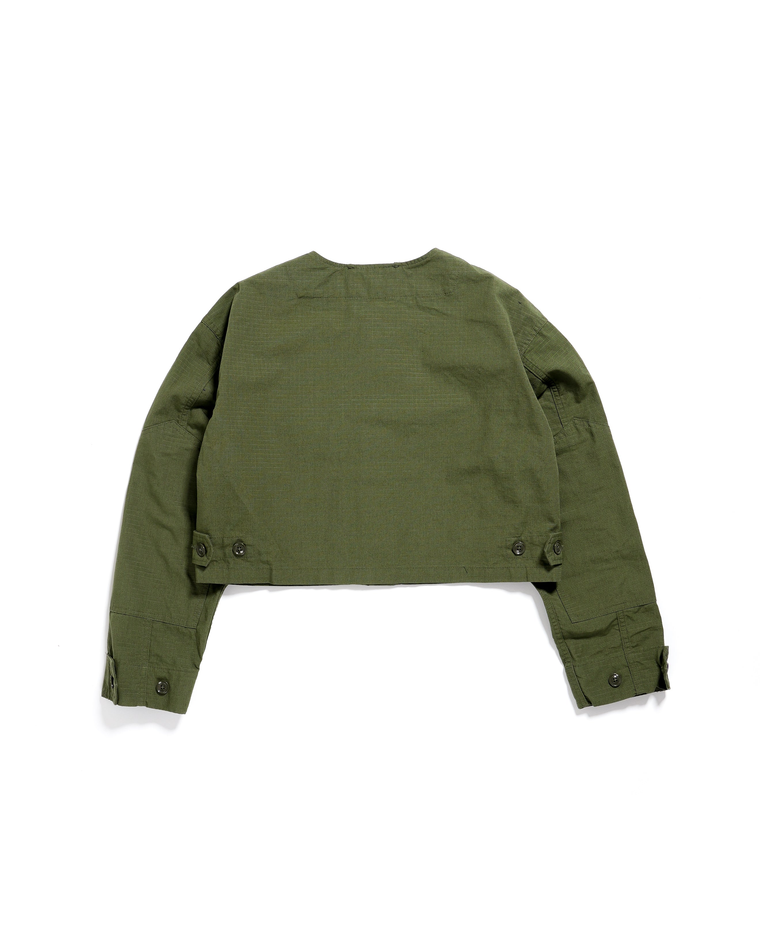 Cropped BDU Jacket - Olive Cotton Ripstop