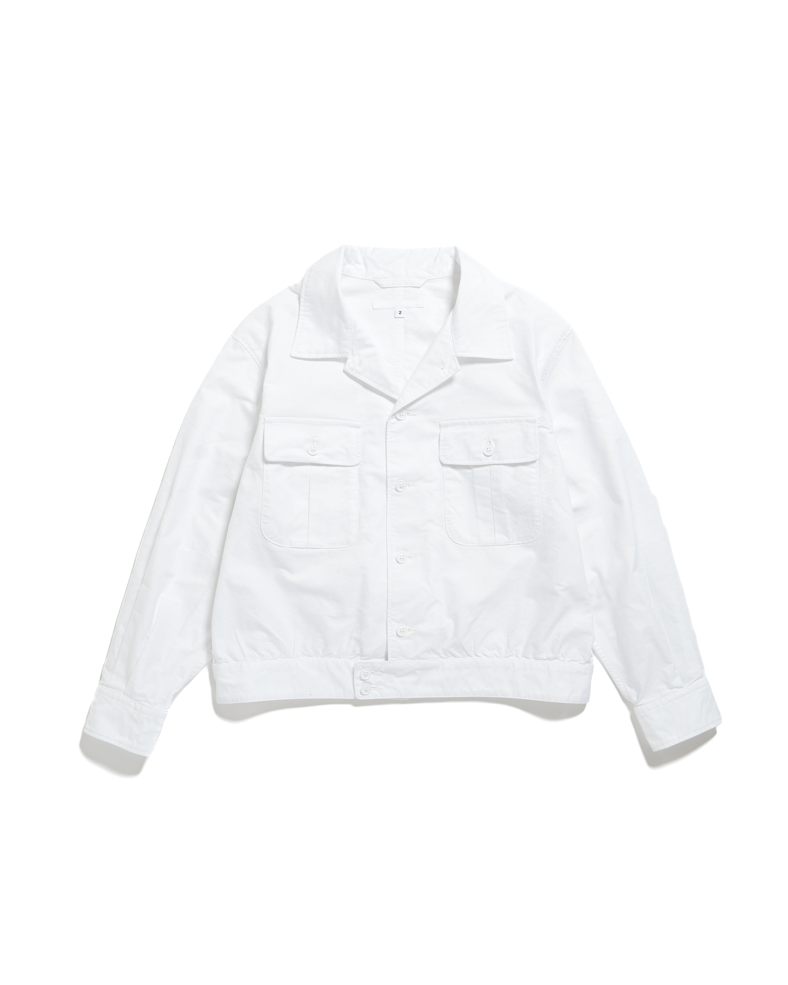 Ike Shirt - White Cotton Oxford