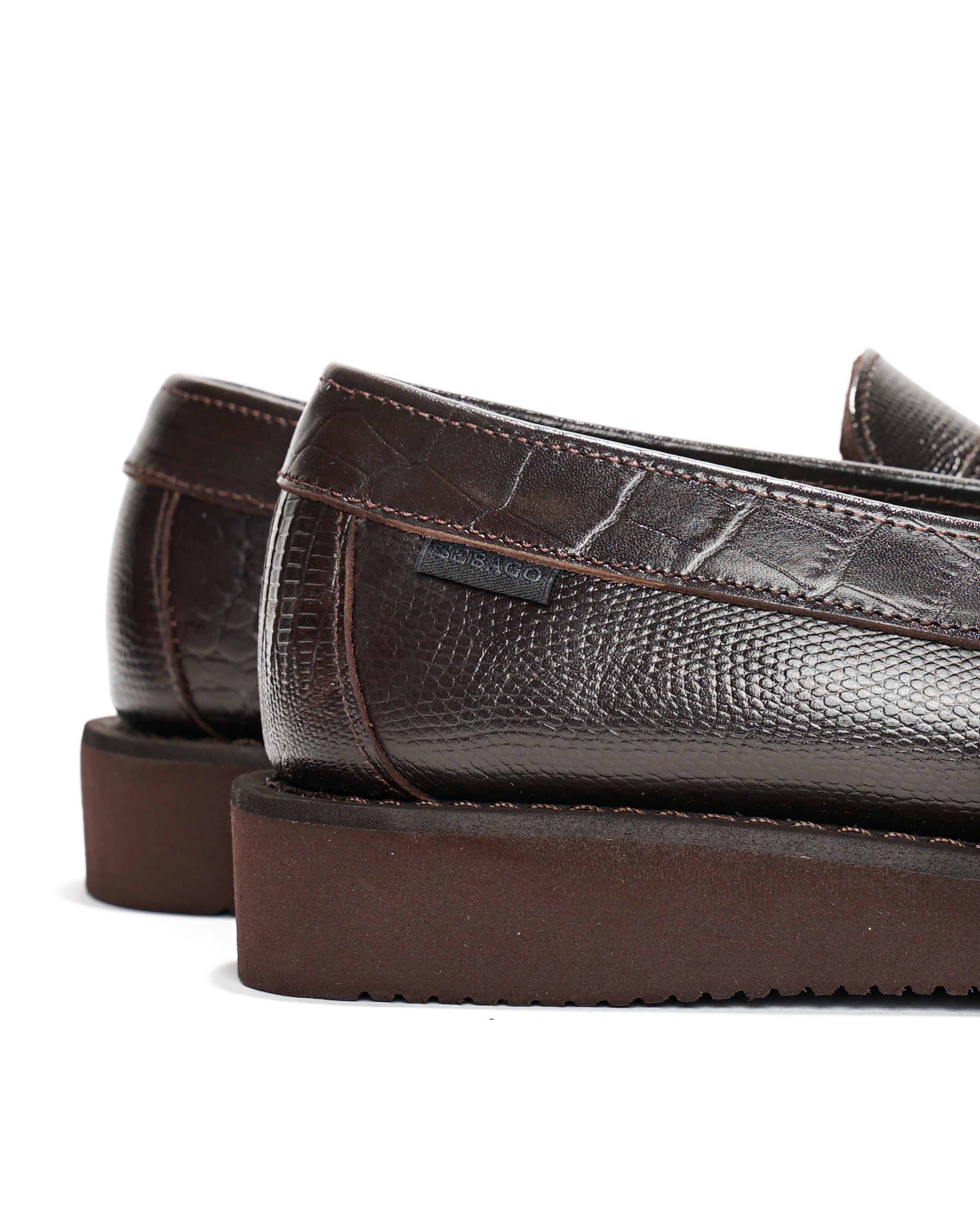 Loafer Exotic - Croc Stamped - Brown