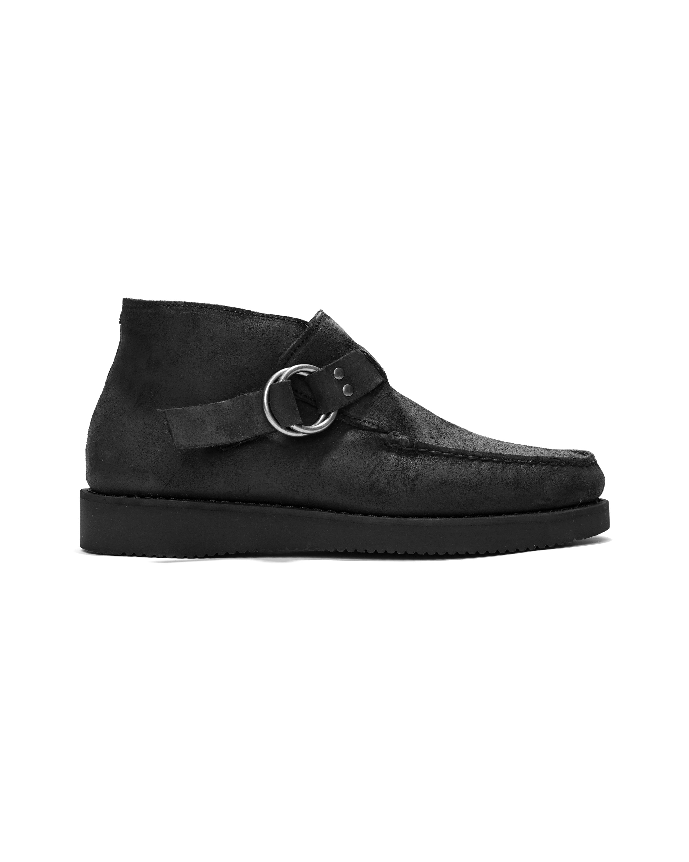 Ring Boot - Suede - Black