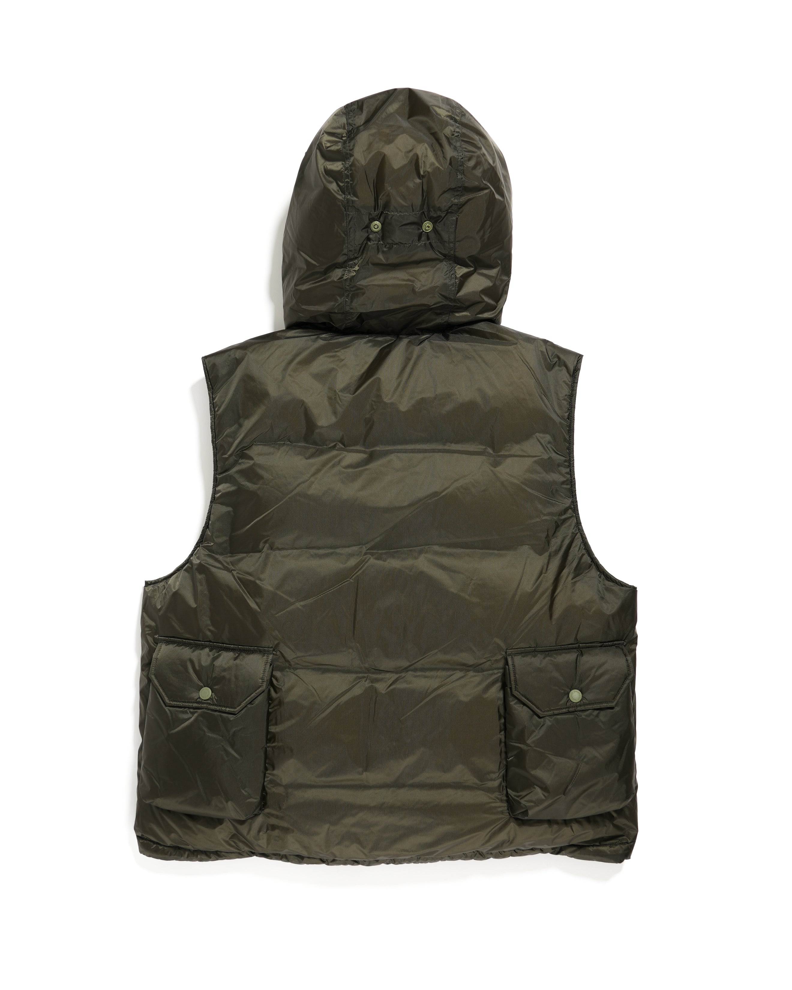 Field Down Vest - Khaki - Aurora Light | Nepenthes New York