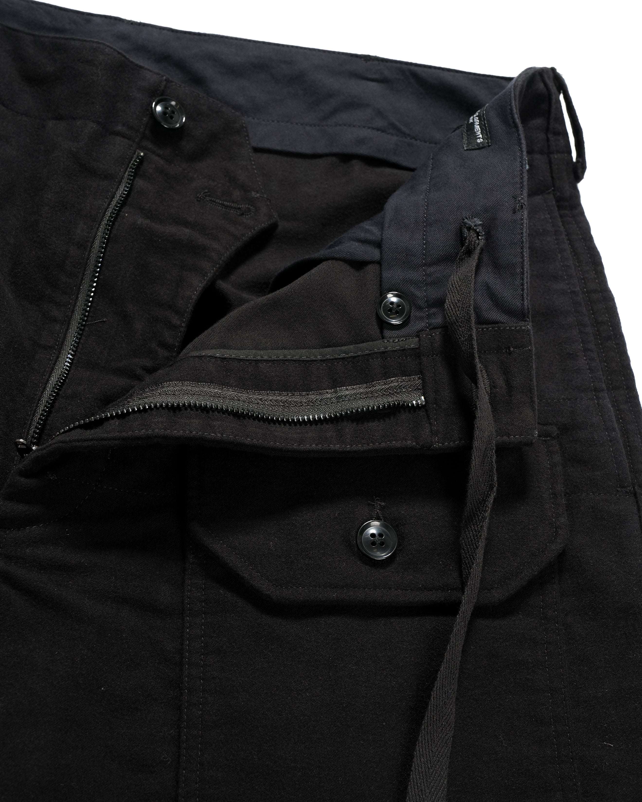 Deck Pant - Black Cotton Moleskin - NNY SP