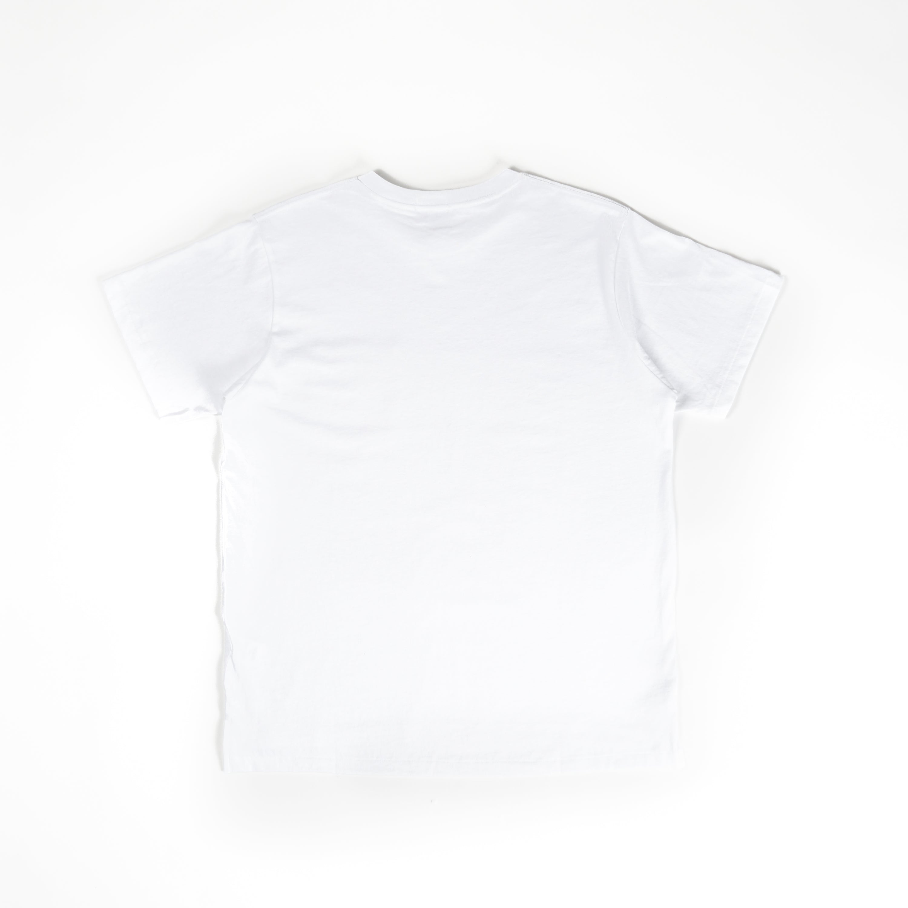 Plain Cross Crew Neck T-Shirt - White