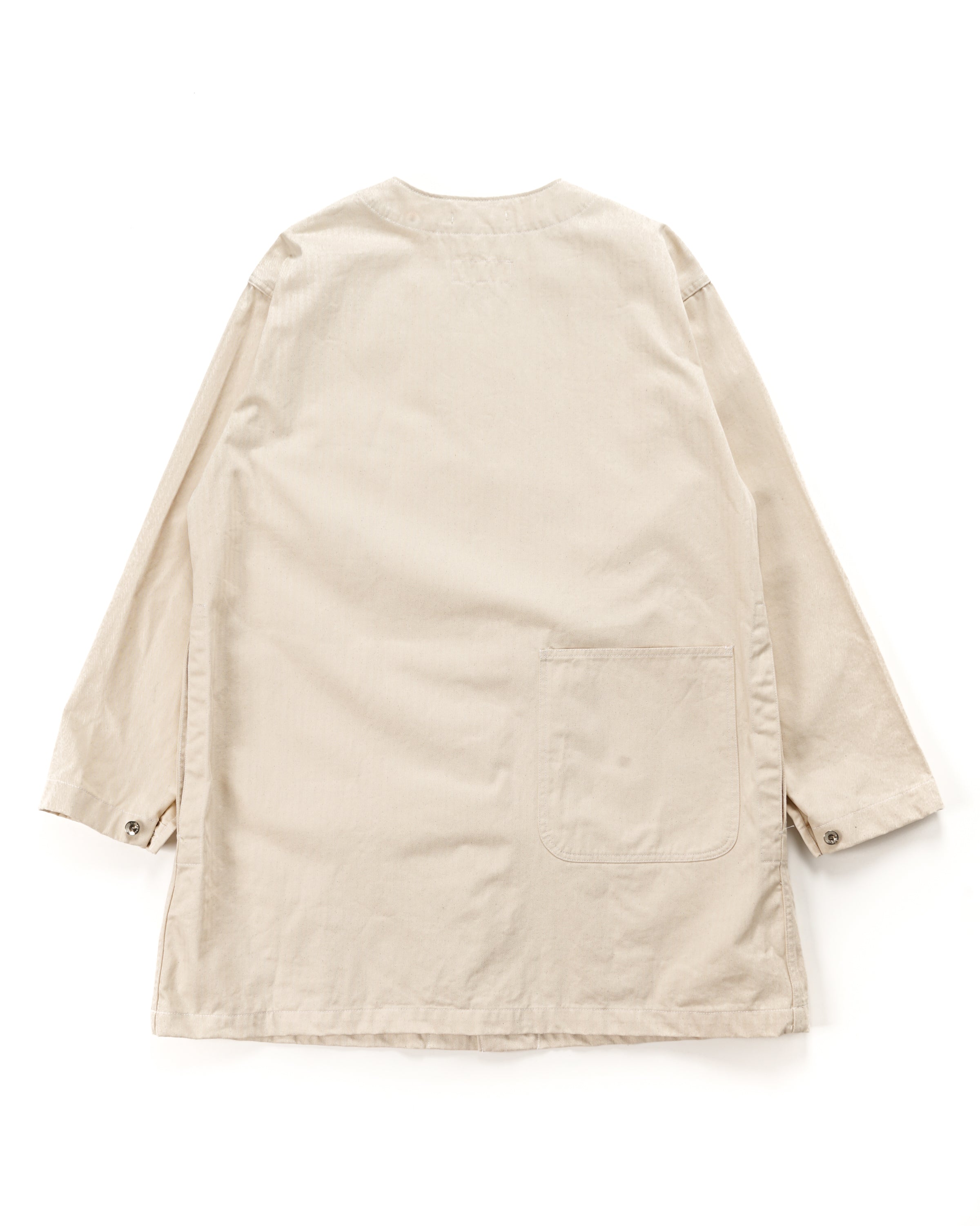 Engineer Coat - Natural Cotton Herringbone Twill
