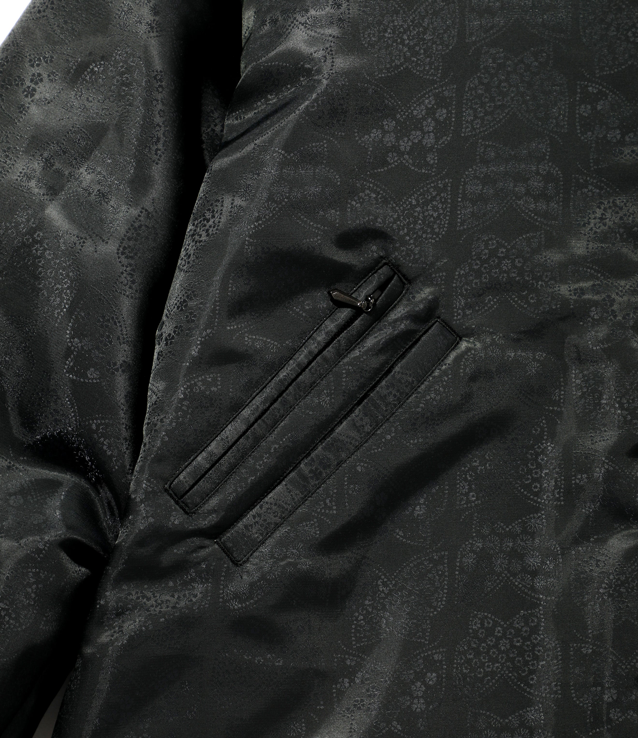 Hooded Sur Coat - Black - Crystal Poly Papillon Jq.