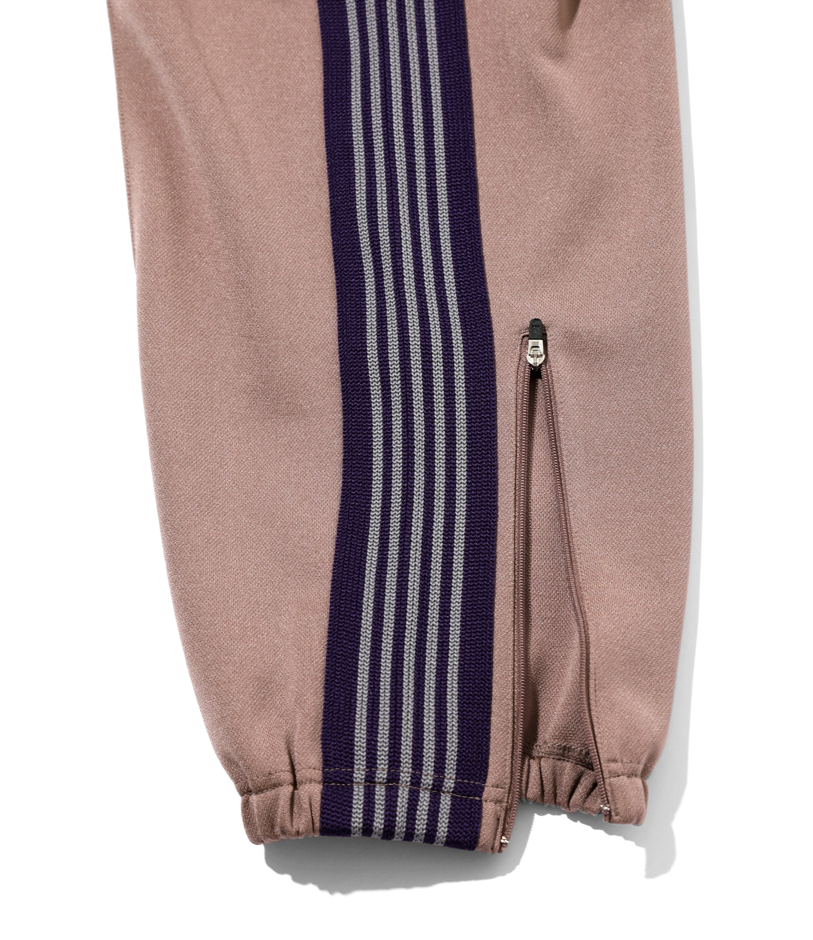 Zipped Track Pant - Taupe - Poly Smooth