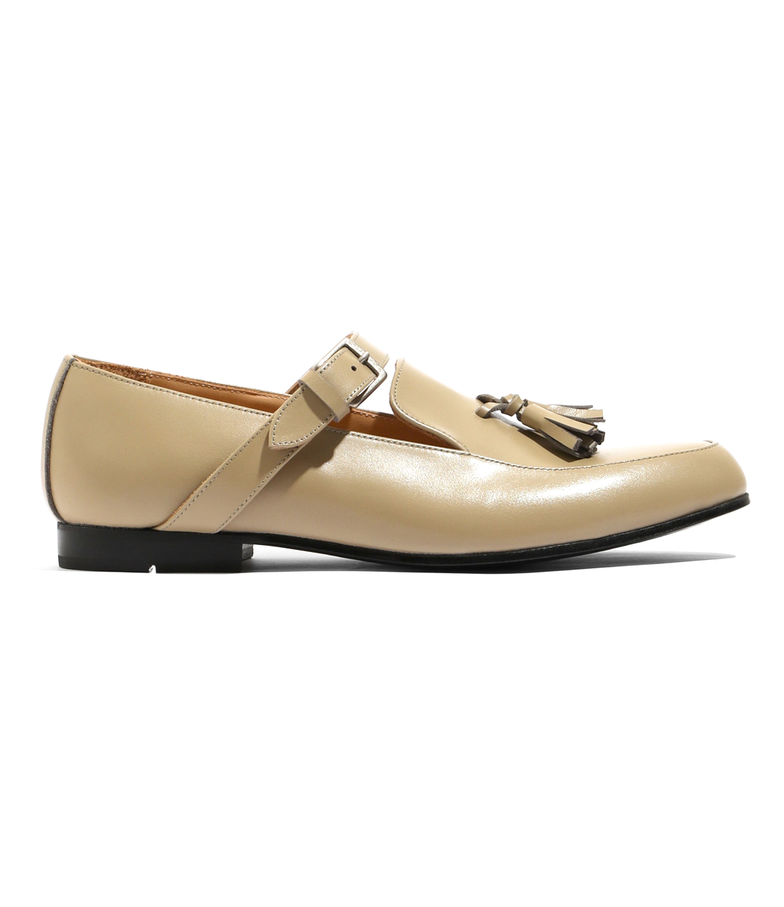 Strapped Saddle Loafer - Taupe