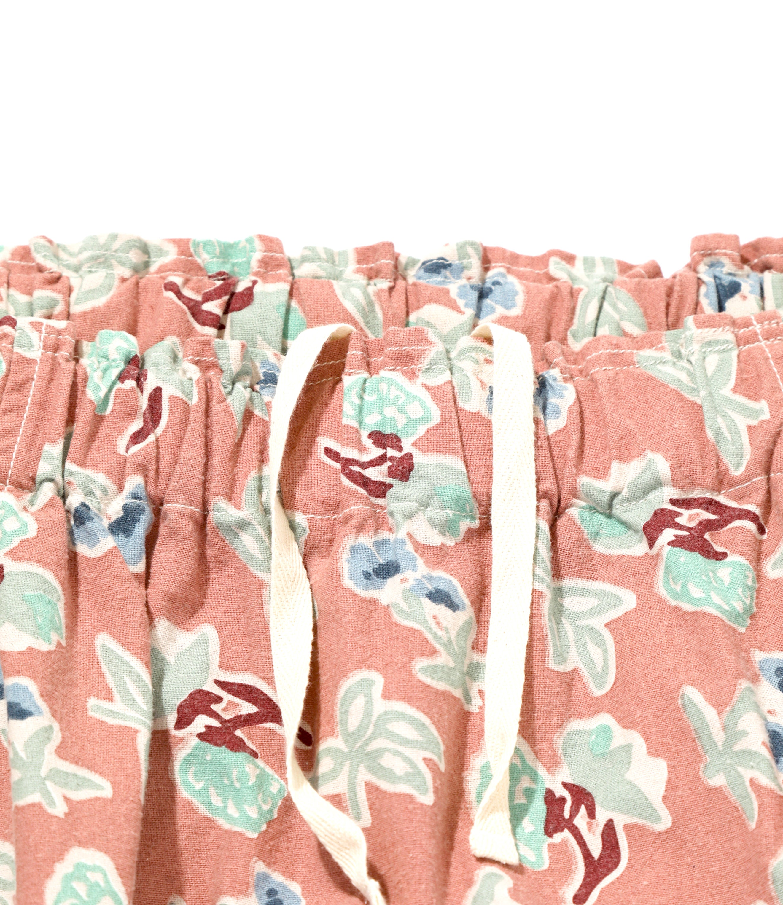 Women's Army String Skirt - Pink - Flannel Pt. / Botanical