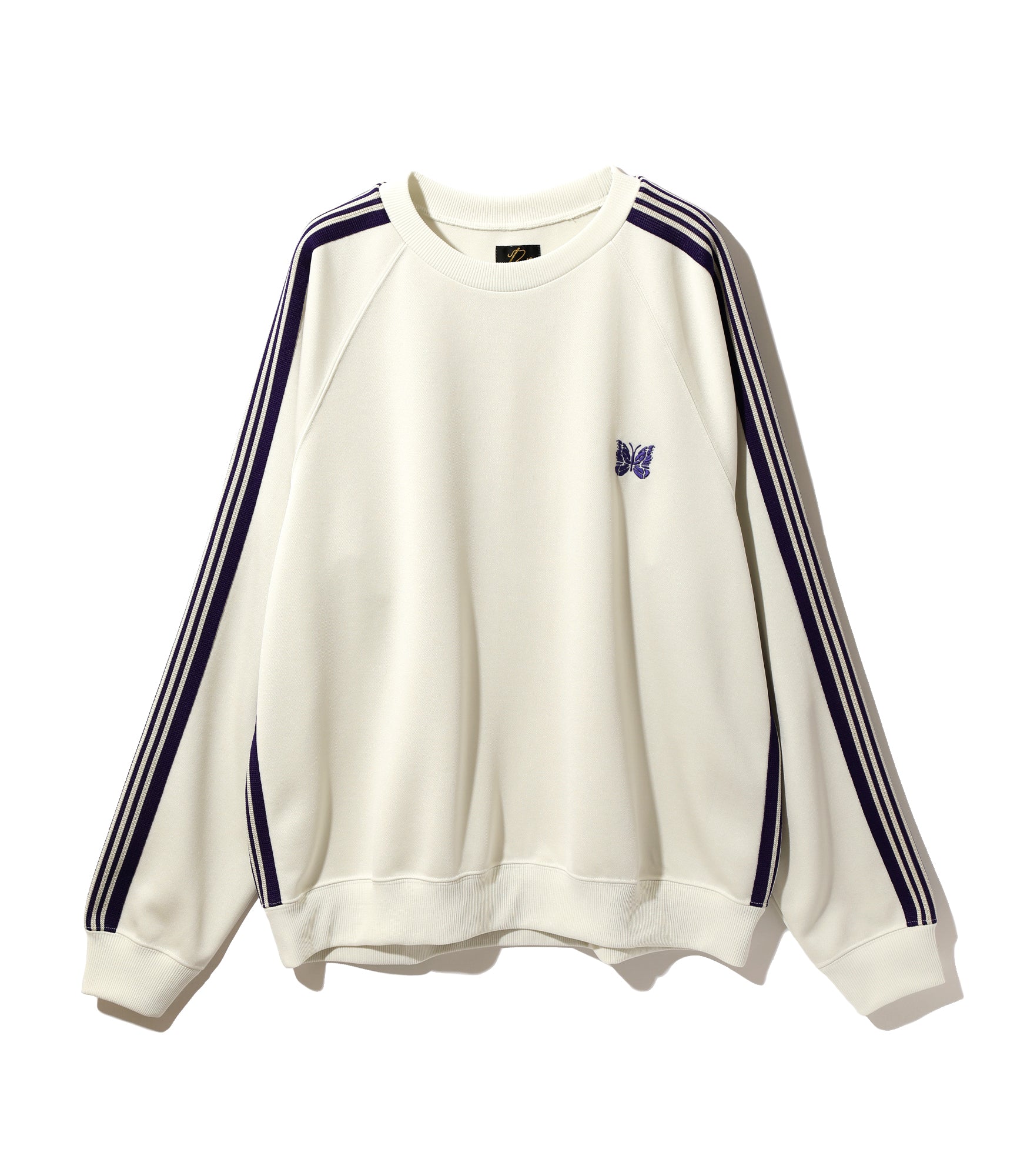 Track Crew Neck Shirt - Ice White - Poly Smooth