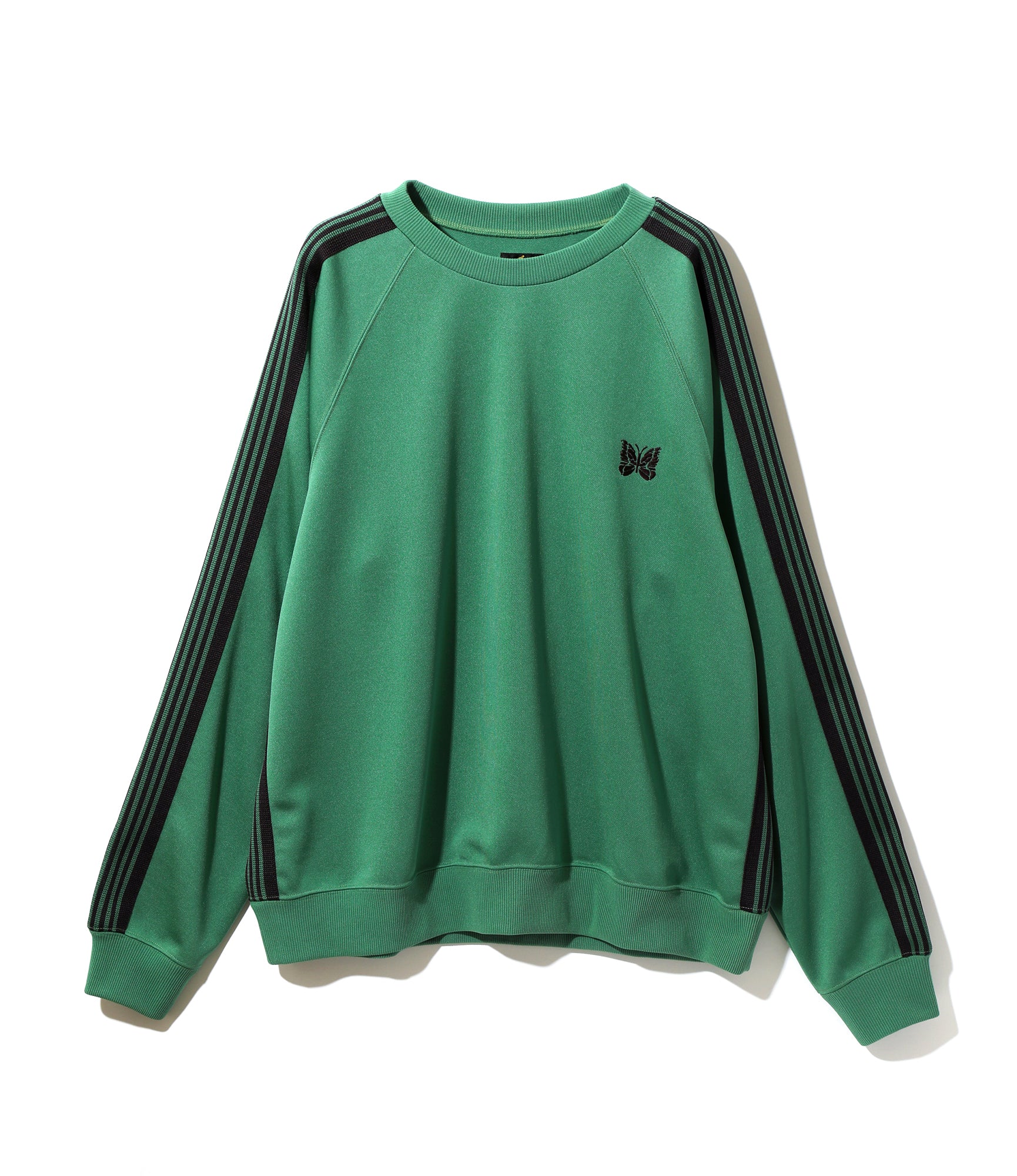 Track Crew Neck Shirt - Emerald - Poly Smooth