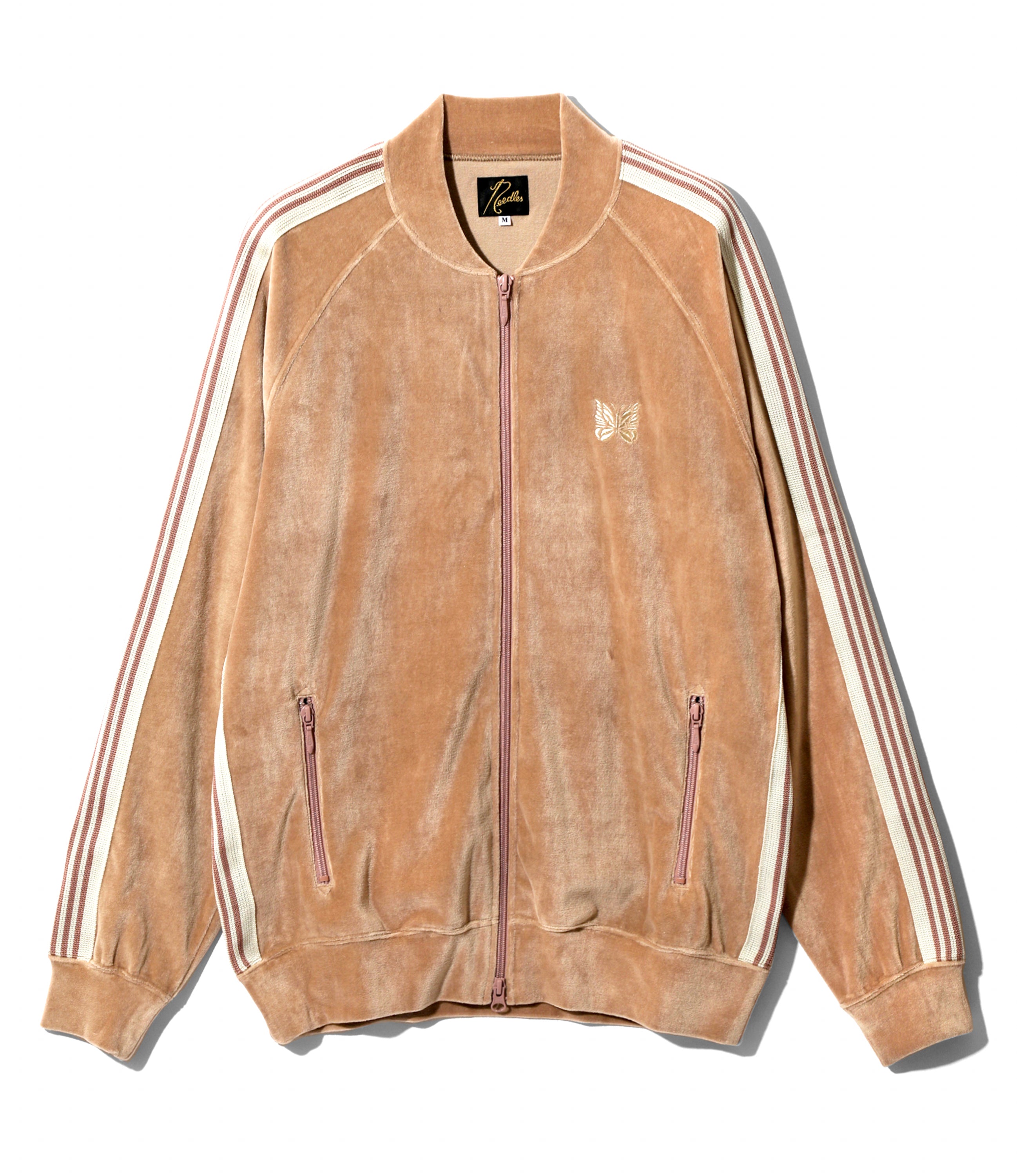 R.C. Track Jacket - Old Rose - C/PE Velour | Nepenthes New York