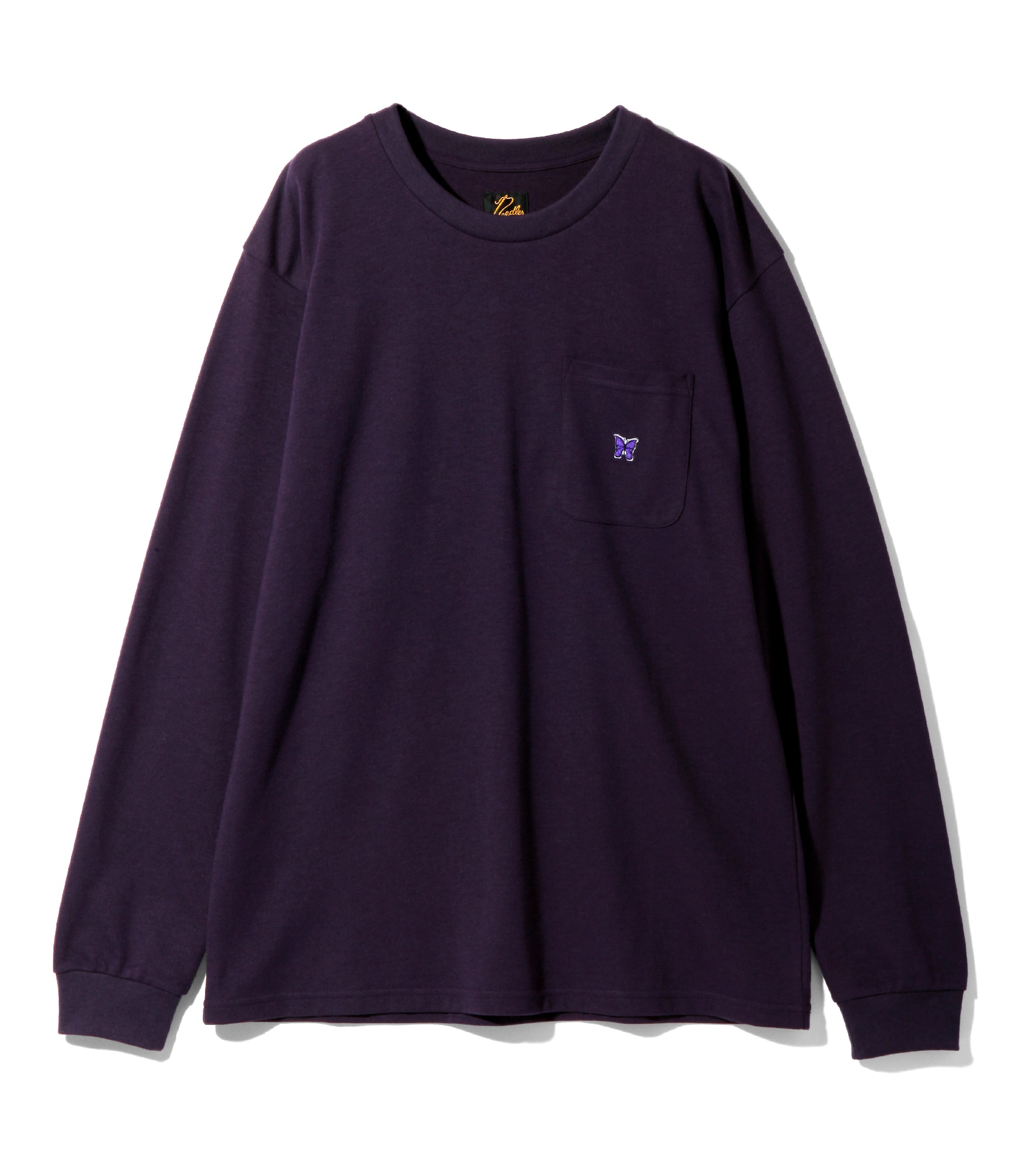 L/S Crew Neck Tee - Eggplant - Poly Jersey