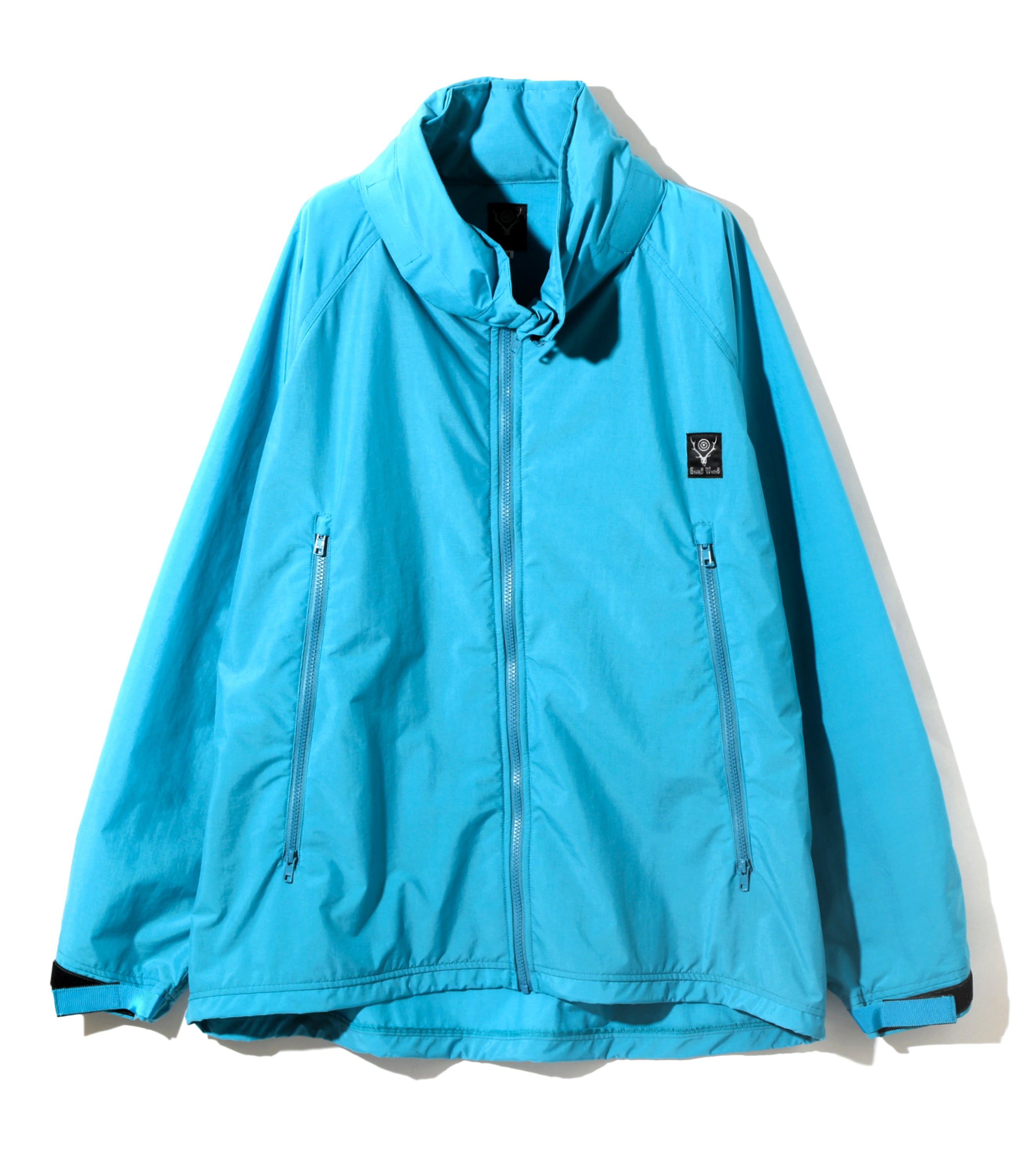 Weather Effect Jacket - Turquoise - Nylon Taffeta | Nepenthes New York