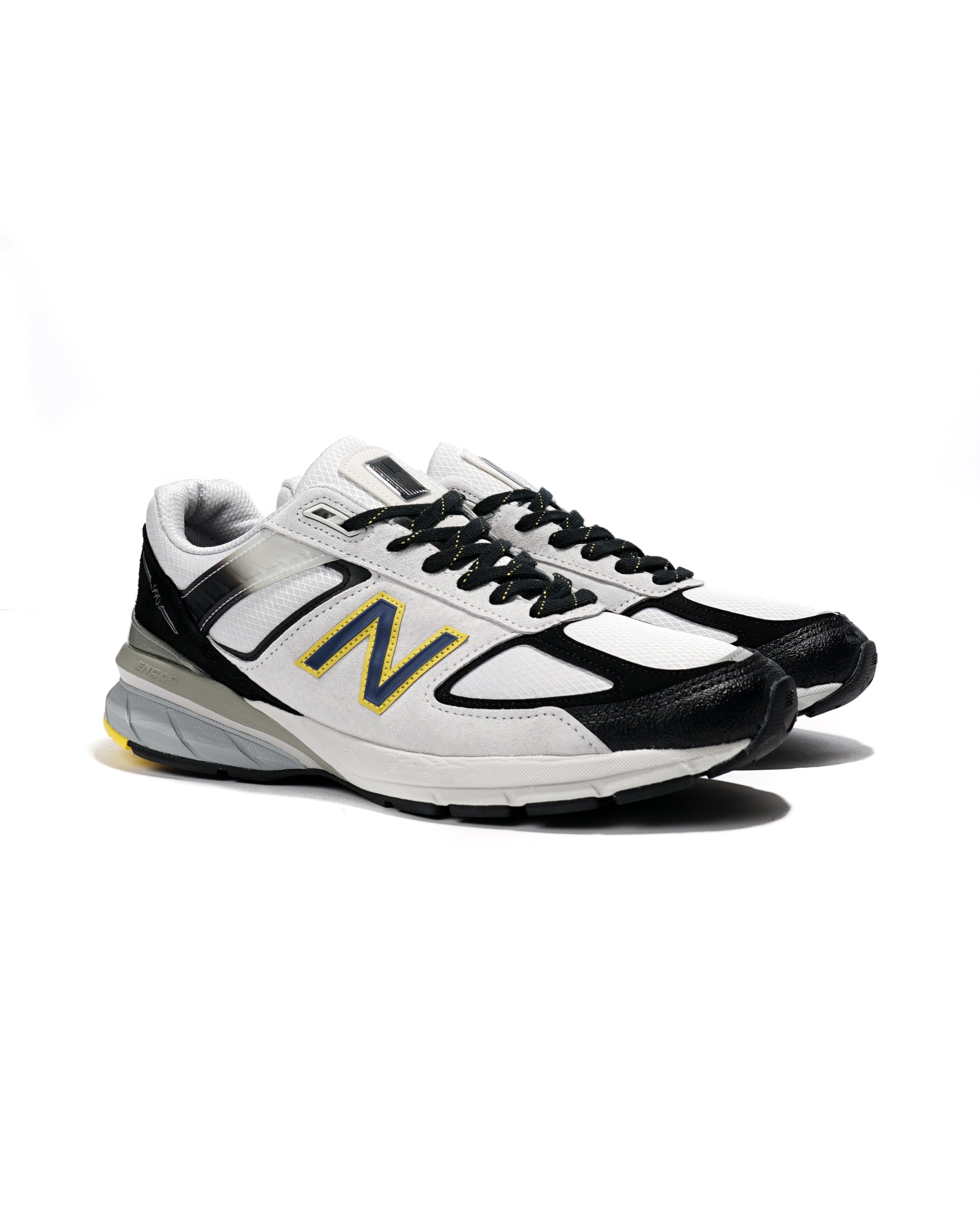 New balance 990v5 silver black yellow Clearance