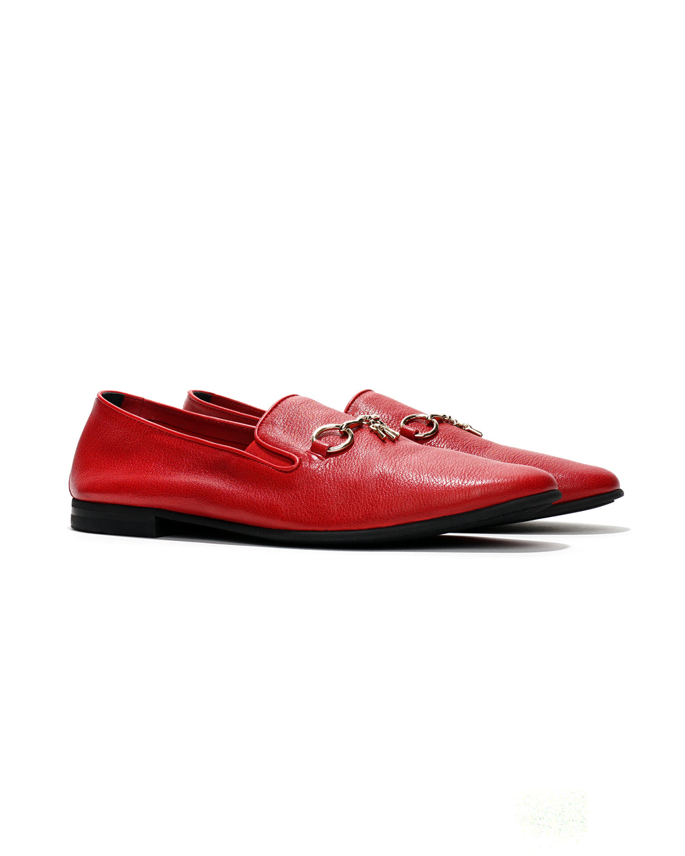 Tassel Bit Unlined Slip-On - Red | Nepenthes New York