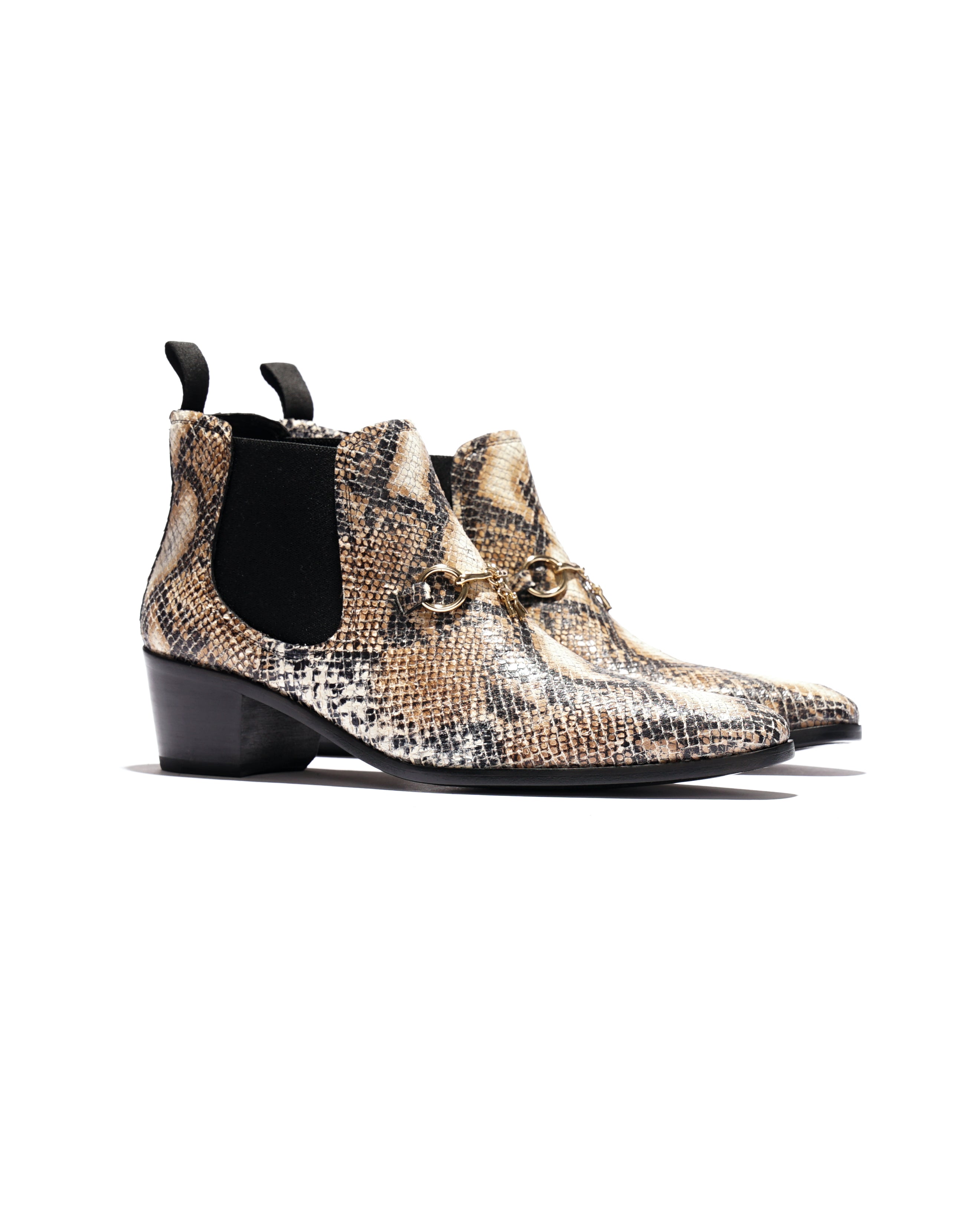 Heeled Chelsea Bit Boot - Python | Nepenthes New