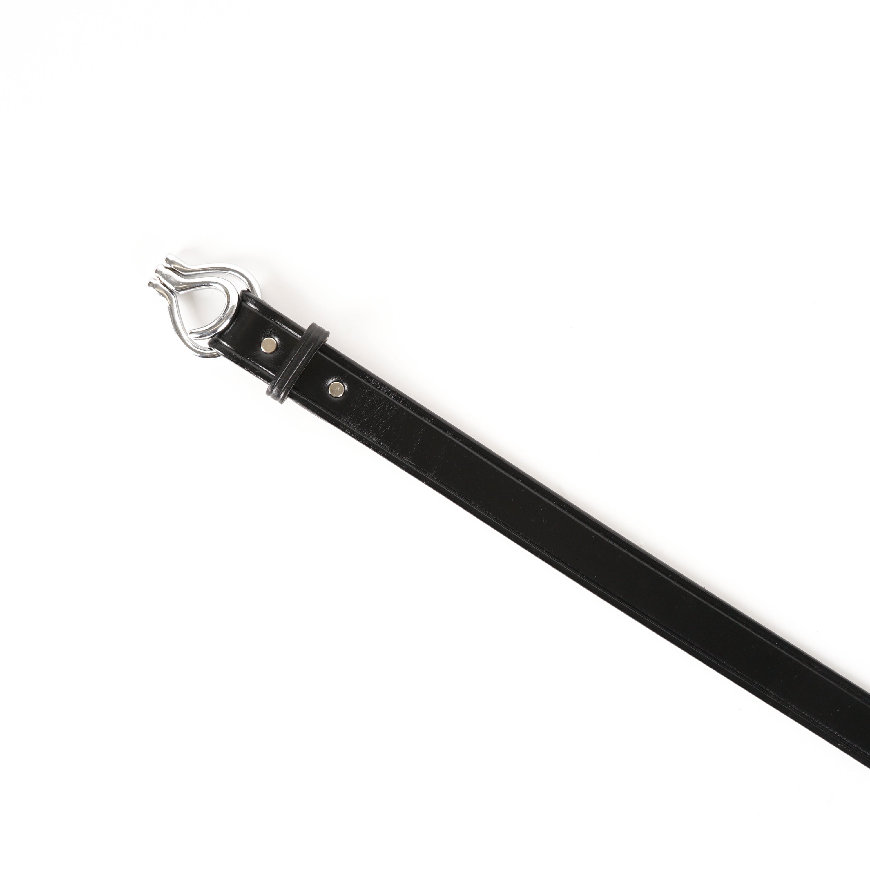 1 1/4" Nickel Hoof Pick Belt -  Black