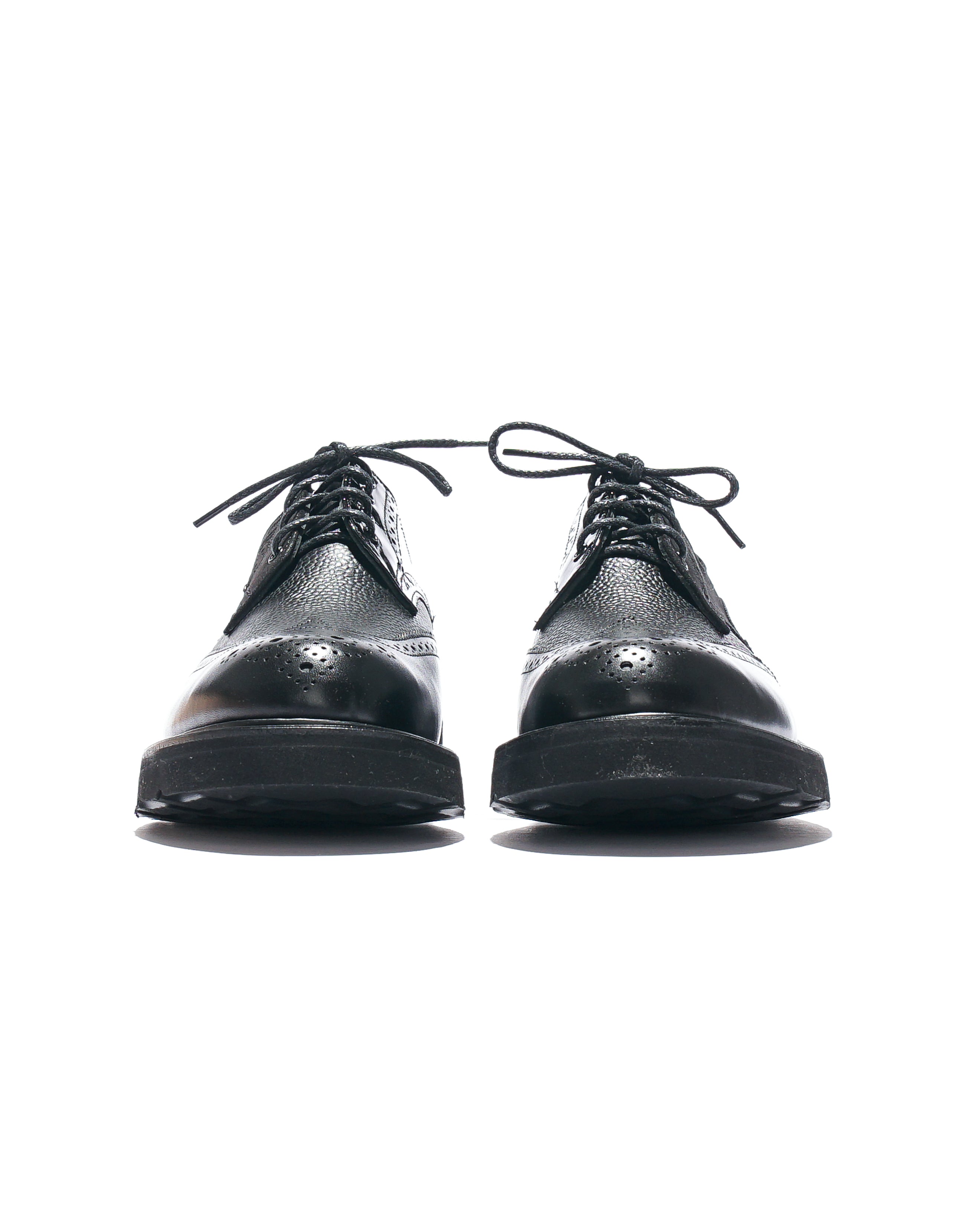 EG x Tricker's - Women's Brogue Shoe - Black - Multi Tone - Morflex Sole