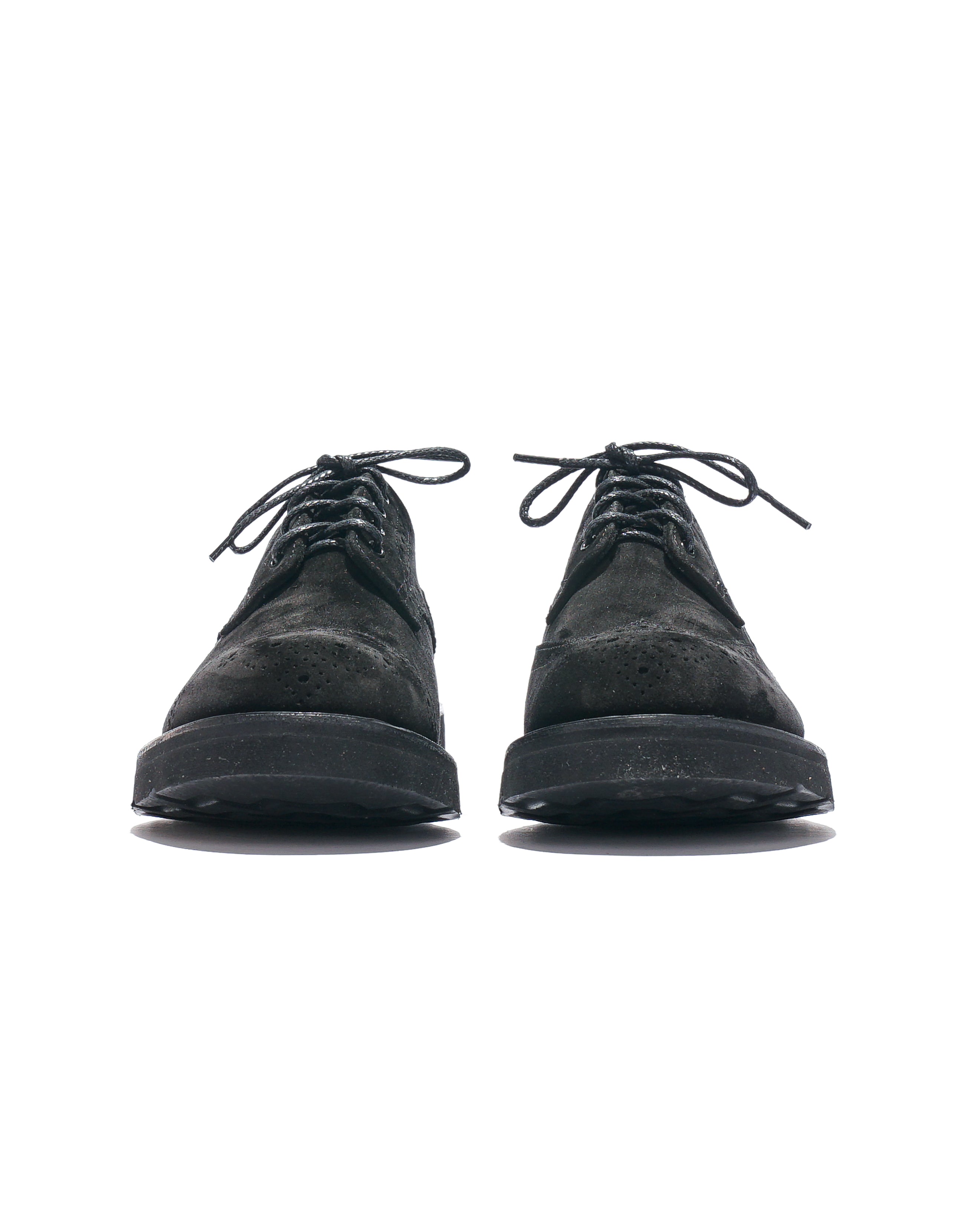 EG x Tricker's - Women's Asymmetric Gibson - Black - Suede - Morflex Sole